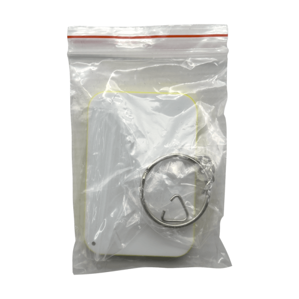 Sublimation Express | Yellow Polymer Keyring Rectangle Sublimation Express | Yellow Polymer Keyring Rectangle