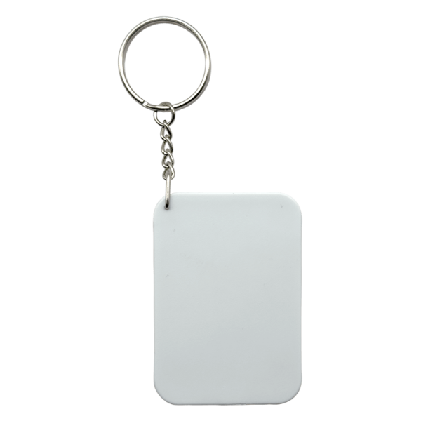 Sublimation Express | White Polymer Keyring Rectangle Sublimation Express | White Polymer Keyring Rectangle