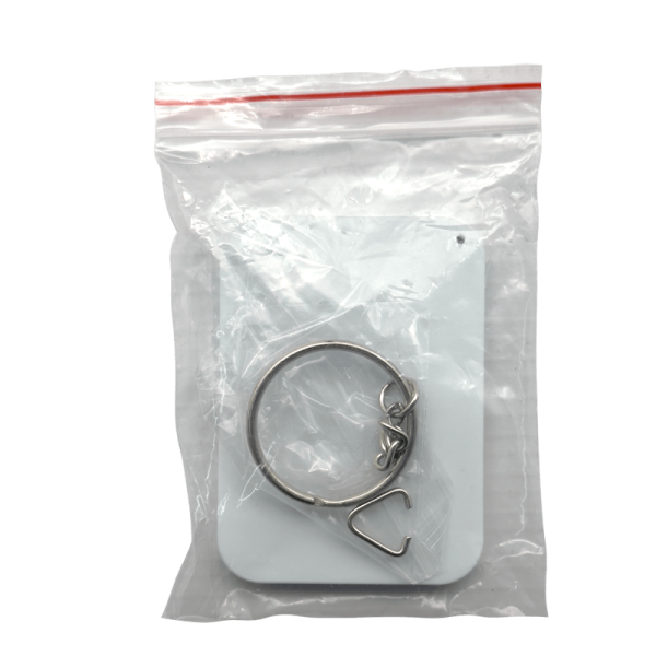 Sublimation Express | White Polymer Keyring Rectangle Sublimation Express | White Polymer Keyring Rectangle