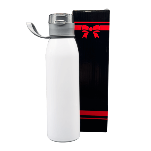 Sublimation Express | 600ml White Stainless Steel Aqua Slim Water Bottle Sublimation Express | 600ml White Stainless Steel Aqua Slim Water Bottle