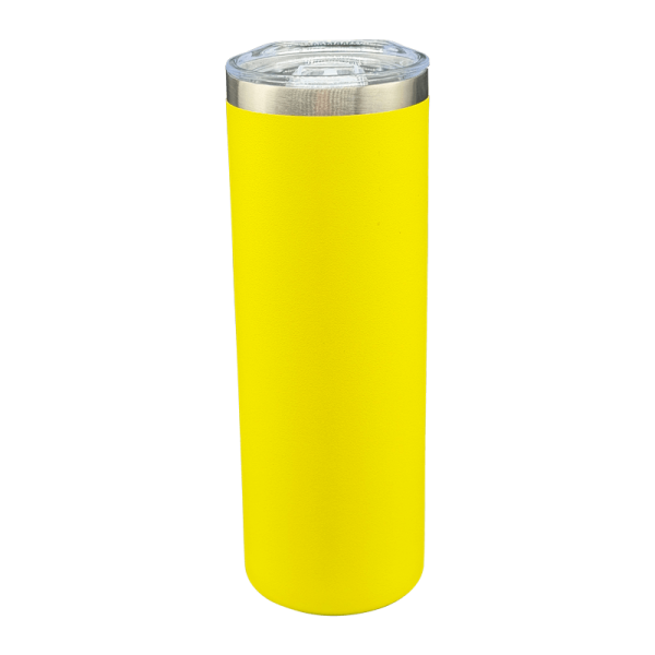 Engraving Yellow Stainless Steel Skinny Tumbler Engraving Yellow Stainless Steel Skinny Tumbler