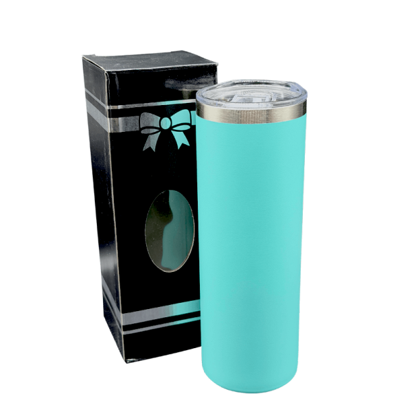 Engraving Ocean Blue Stainless Steel Skinny Tumbler Engraving Ocean Blue Stainless Steel Skinny Tumbler
